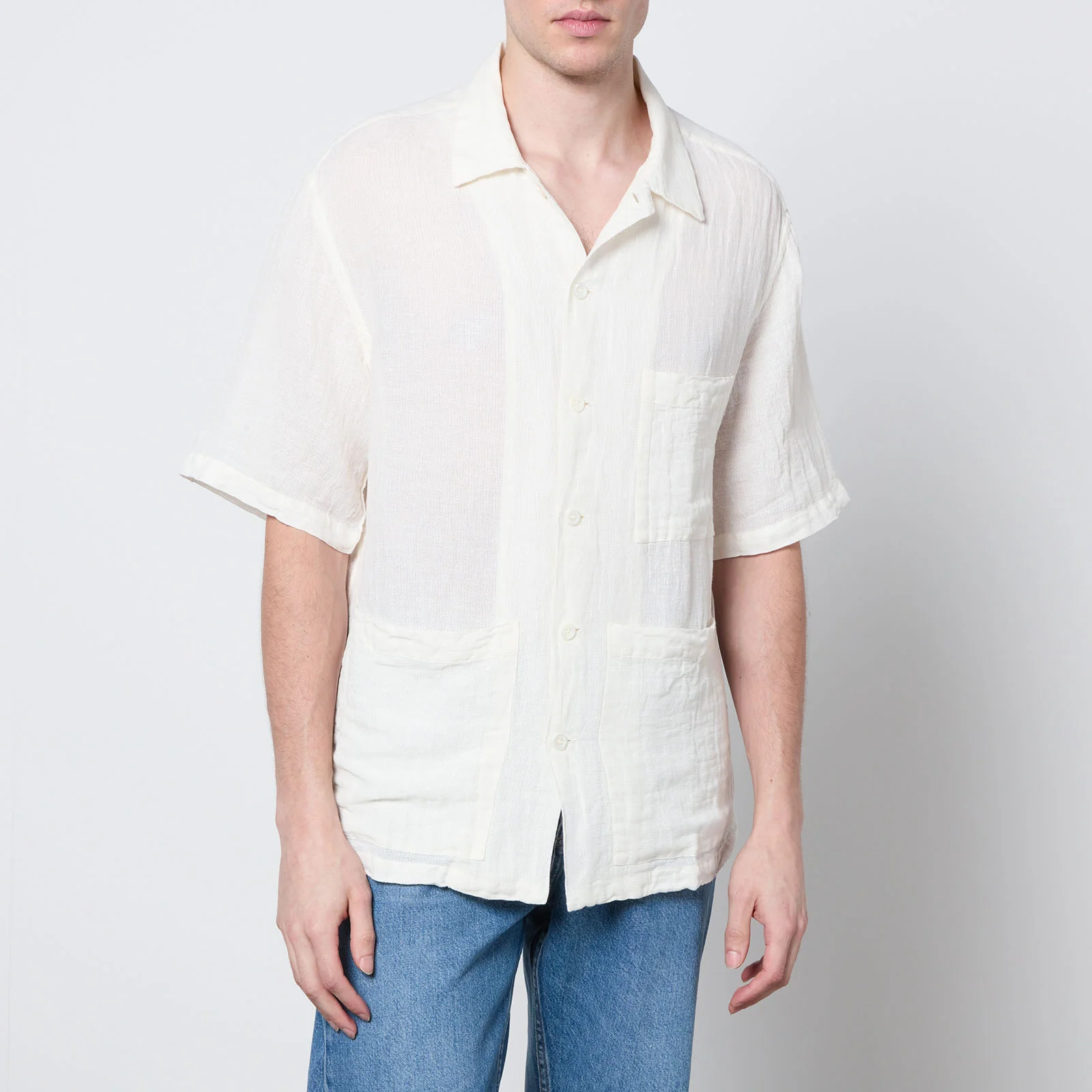 Barena Venezia Donde Cotton and Linen-Blend Shirt Image 1