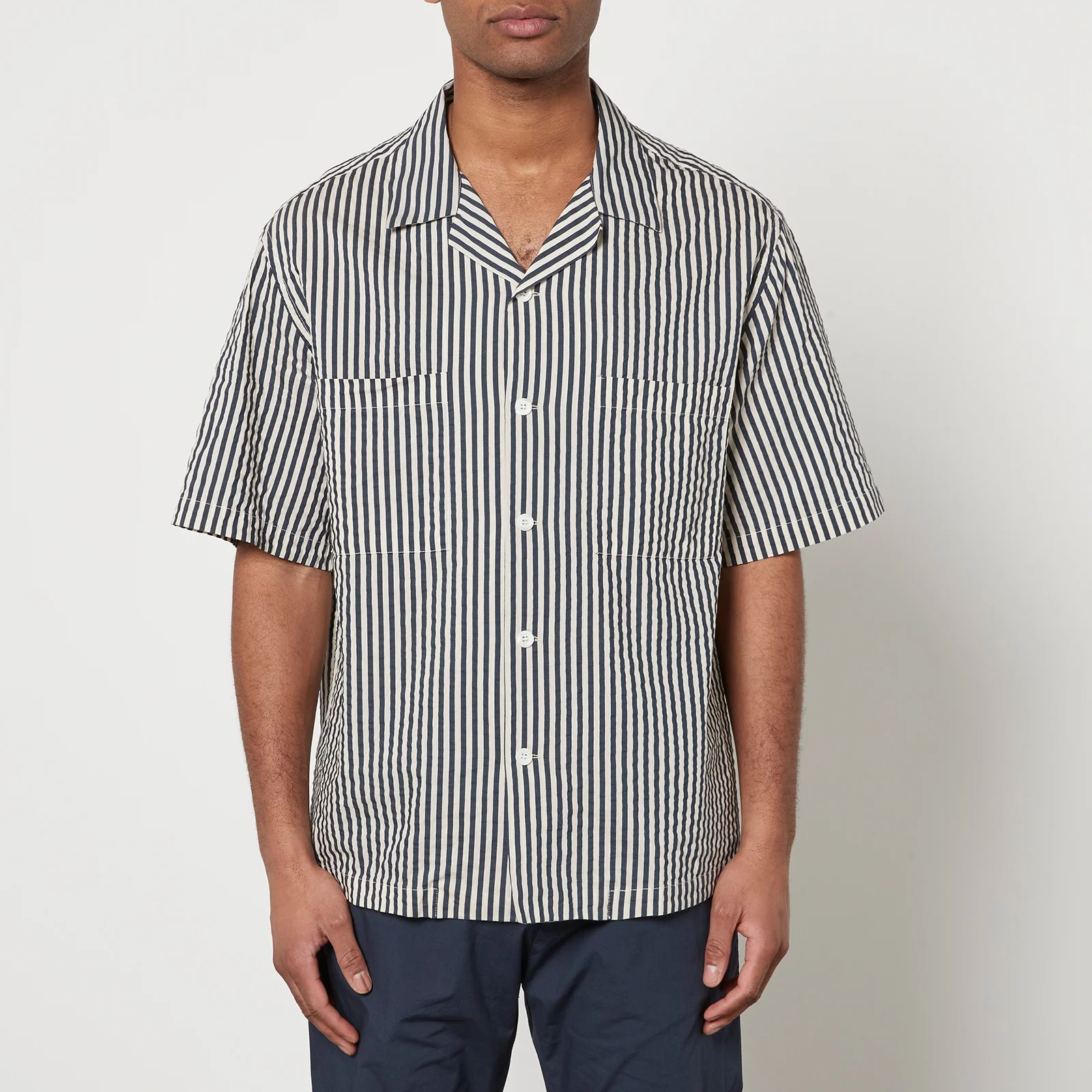 Barena Venezia Solana Striped Cotton Shirt Image 1