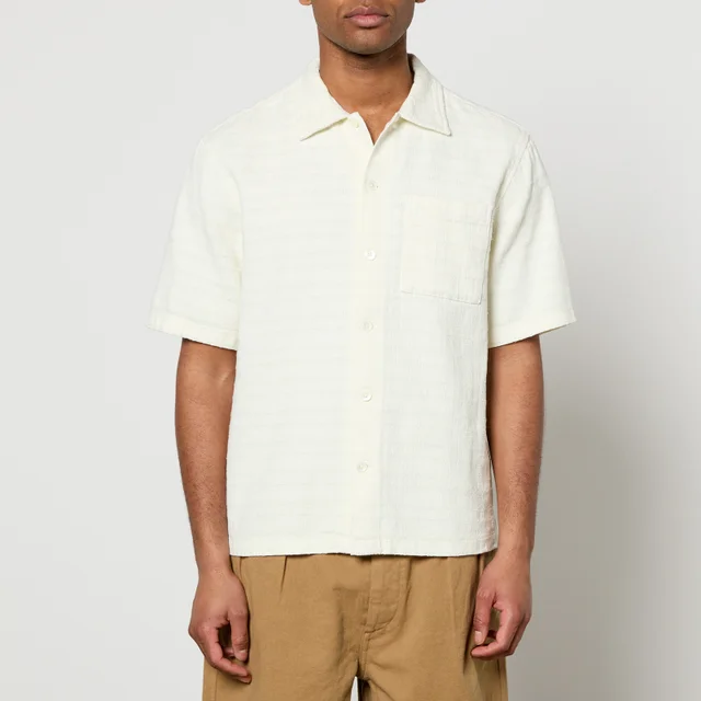Sunflower Spacey Linen and Cotton-Blend Shirt