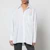 Anine Bing Chrissy Striped Cotton-Poplin Shirt - Image 1