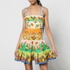 Alemais Lemonis Printed Organic Cotton-Poplin Cut-Out Mini Dress - Image 1