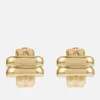 Anine Bing Double Cross 14-Karat Gold-Plated Earrings - Image 1