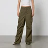 Good American Baggy Cotton-Blend Canvas Cargo Trousers - Image 1