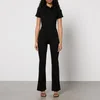Good American Fit For Success Stretch-Denim Bootcut Jumpsuit - Image 1
