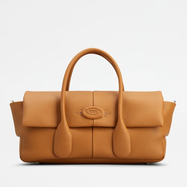 Tod's Di Small Reverse Flap Leather Tote Bag