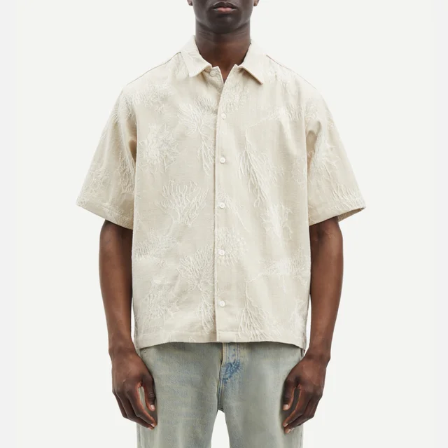 Samsøe Samsøe Saayo Embroidered Cotton-Blend Shirt
