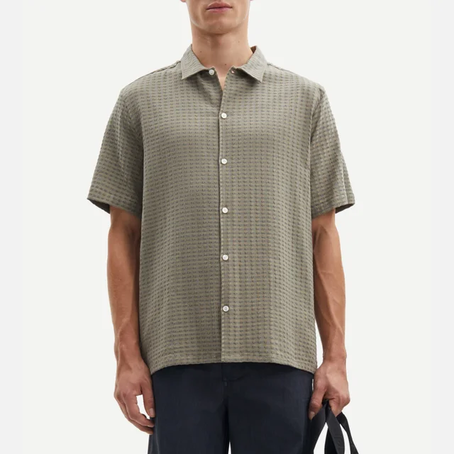 Samsøe Samsøe Avan Cotton-Blend Jacquard Shirt