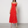 Kitri Velma Floral-Print Lenzing™ EcoVero™ Viscose-Blend Midi Dress - UK 6 - Image 1