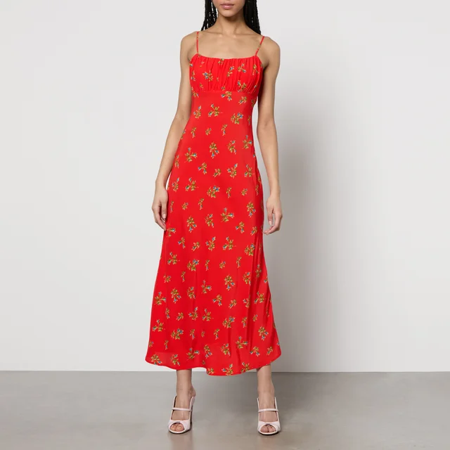 Kitri Velma Floral-Print Lenzing™ EcoVero™ Viscose-Blend Midi Dress