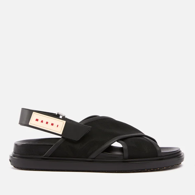 Marni Women's Fussbett Mesh and Leather Sandals