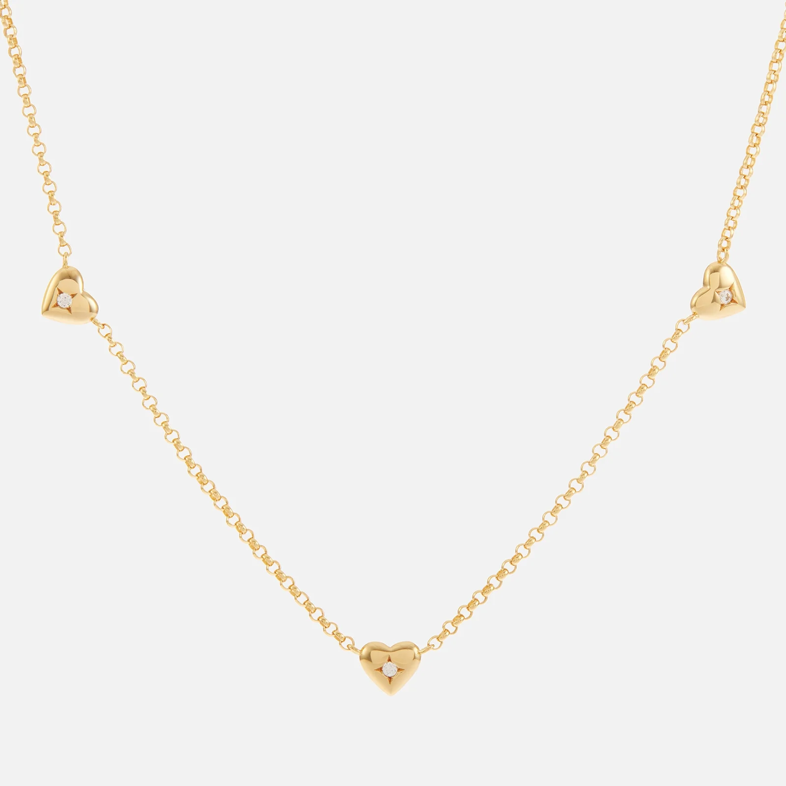 Astrid & Miyu Heart Charm 18K Gold-Plated Sterling Silver Necklace Image 1