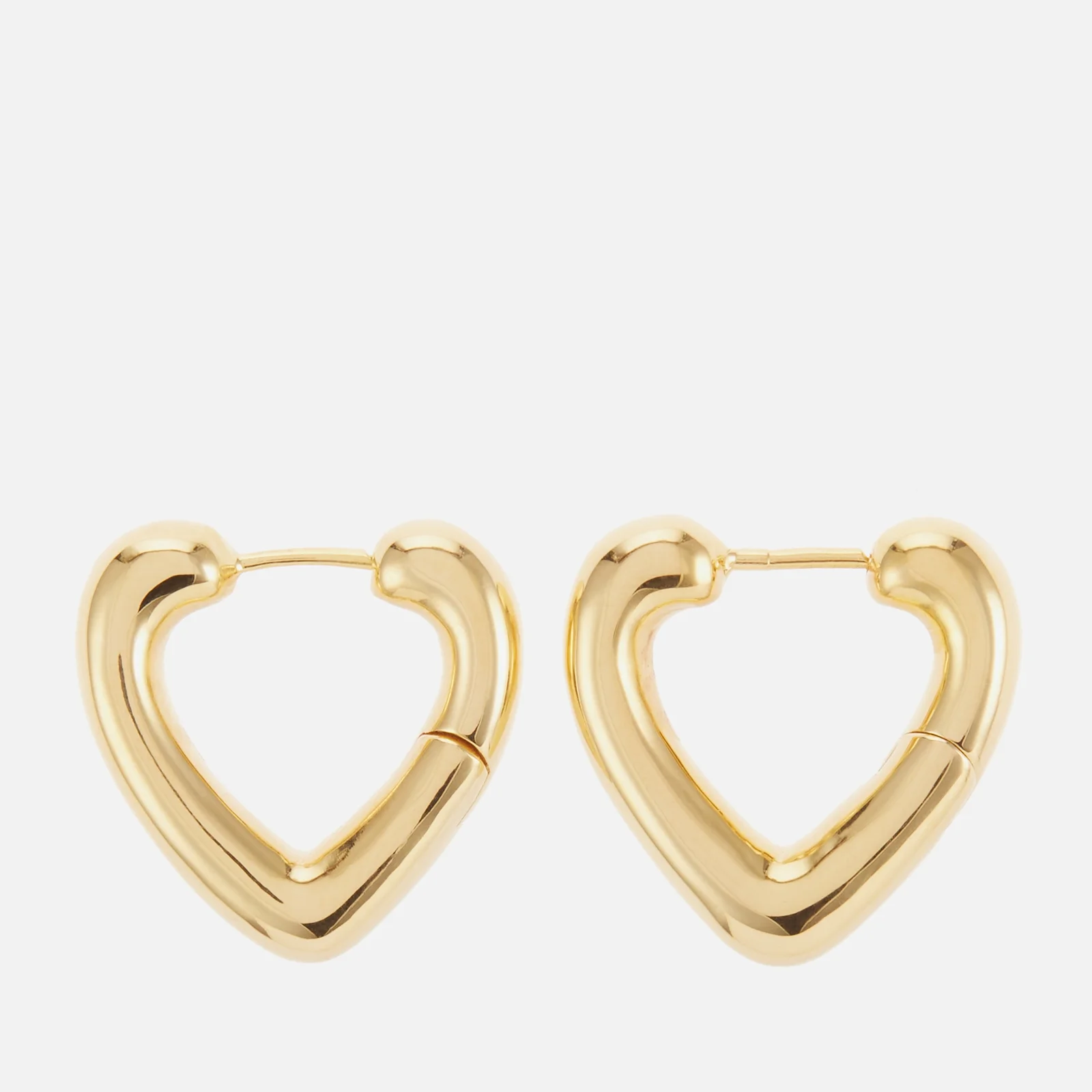 Astrid & Miyu Heart 18K Gold-Plated Sterling Silver Hoops Image 1