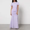 De La Vali Ruched Chiffon Maxi Dress - UK 16 - Image 1