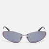 Balenciaga Mercury Metal Cat-Eye Sunglasses - Image 1