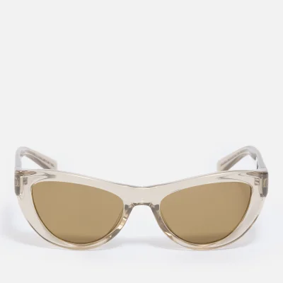 Saint Laurent Script Acetate Cat-Eye Sunglasses