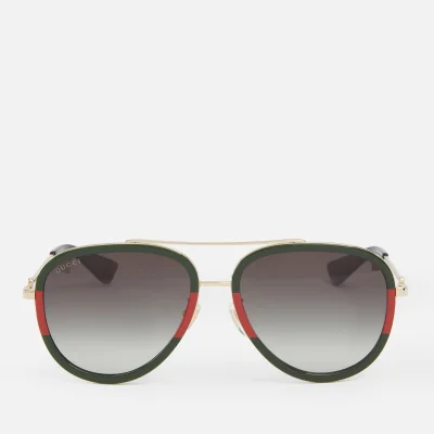 Gucci Metal Aviator-Style Sunglasses