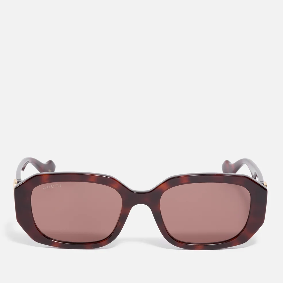 Gucci Acetate Rectangular-Frame Sunglasses Image 1