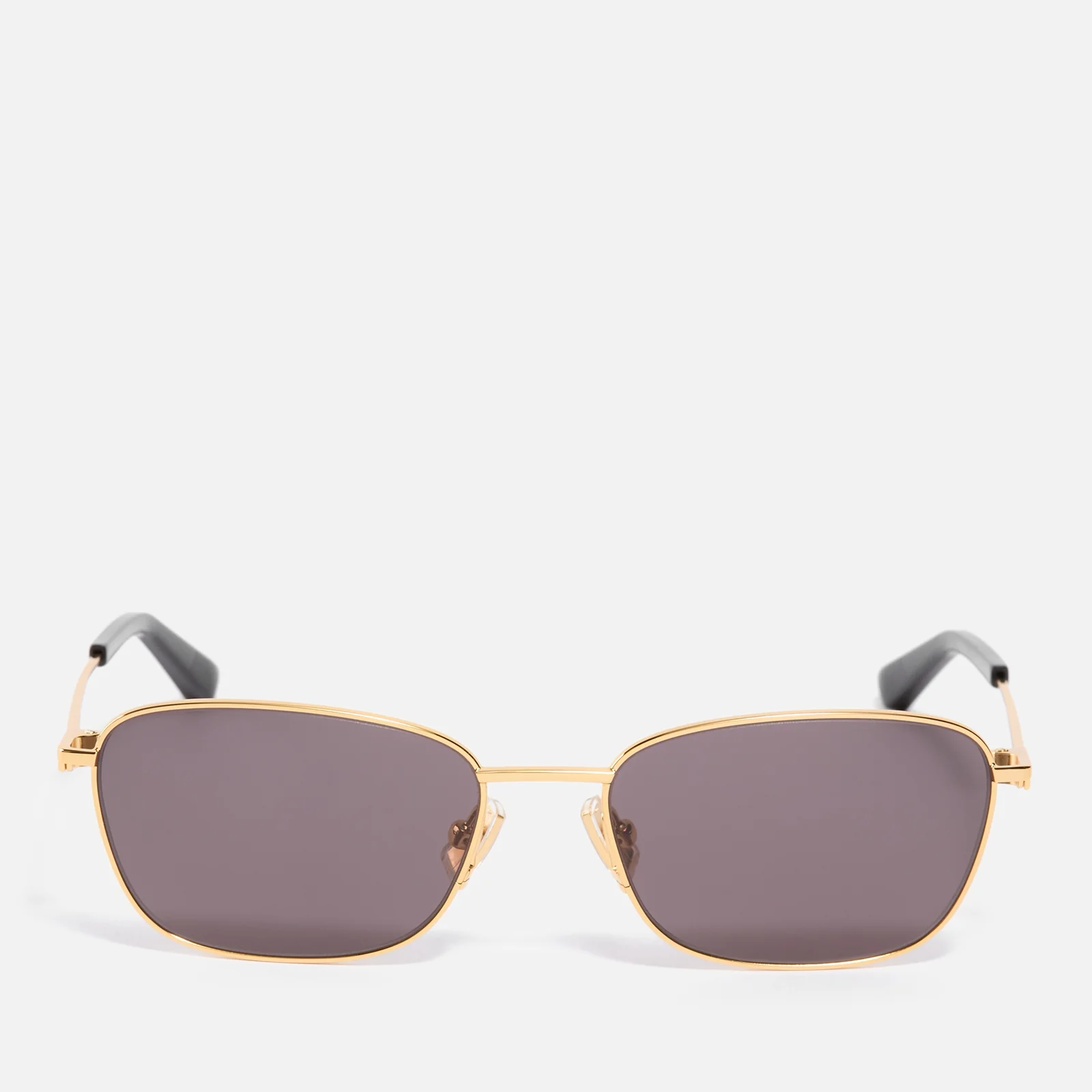 Bottega Veneta Metal Rectangle-Frame Sunglasses Image 1