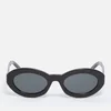 Saint Laurent Monogram Acetate Oval Sunglasses - Image 1