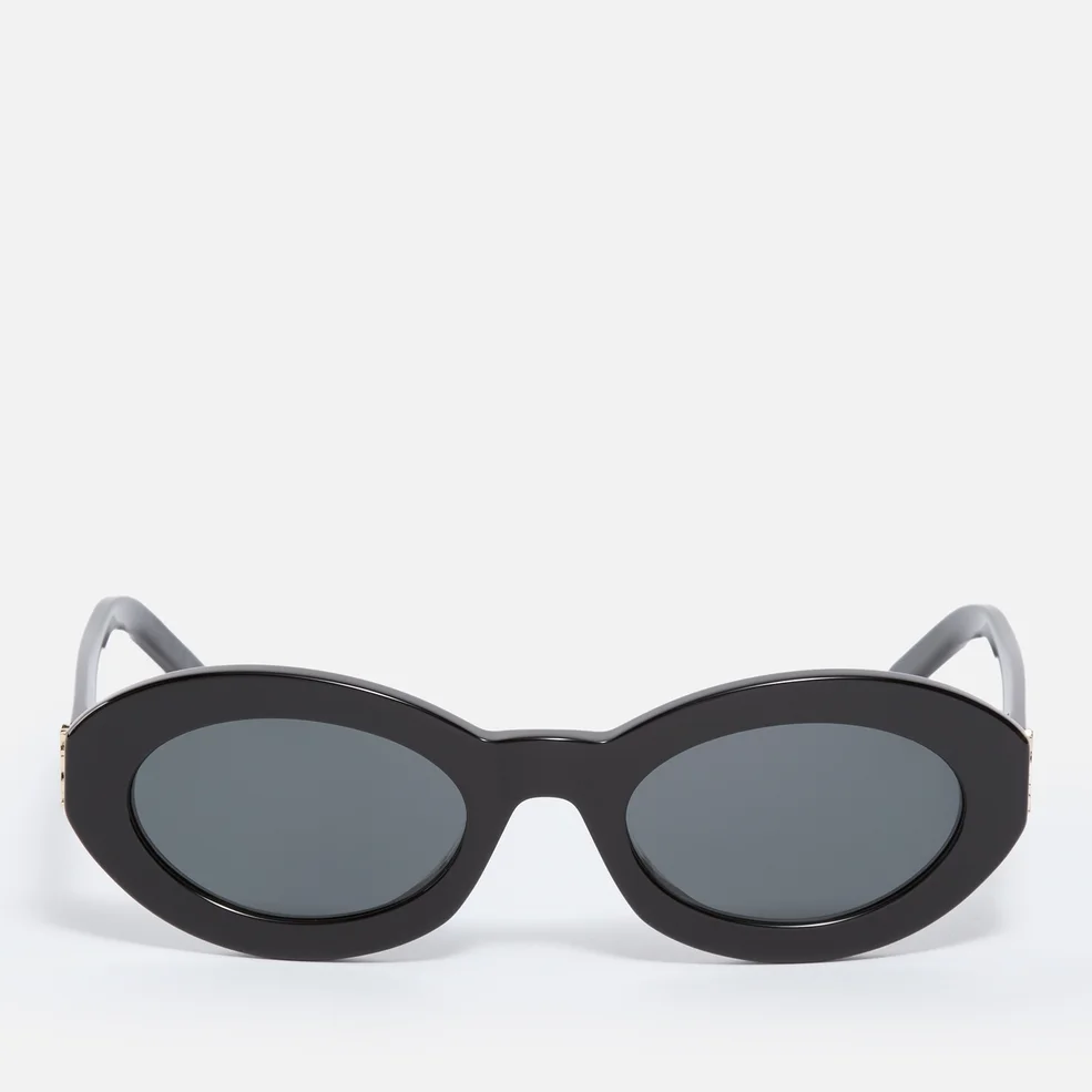 Saint Laurent Monogram Acetate Oval Sunglasses Image 1