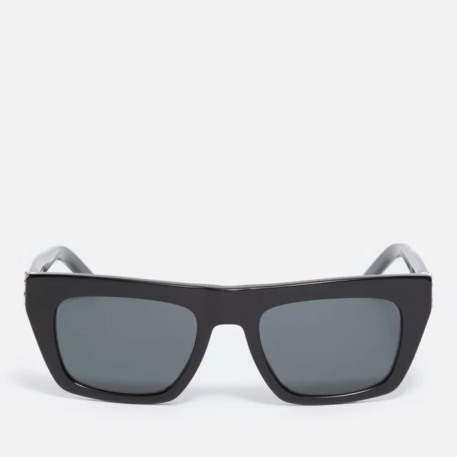 Saint Laurent Women's Monogram Square Acetate Sunglasses - Black/Black/Black