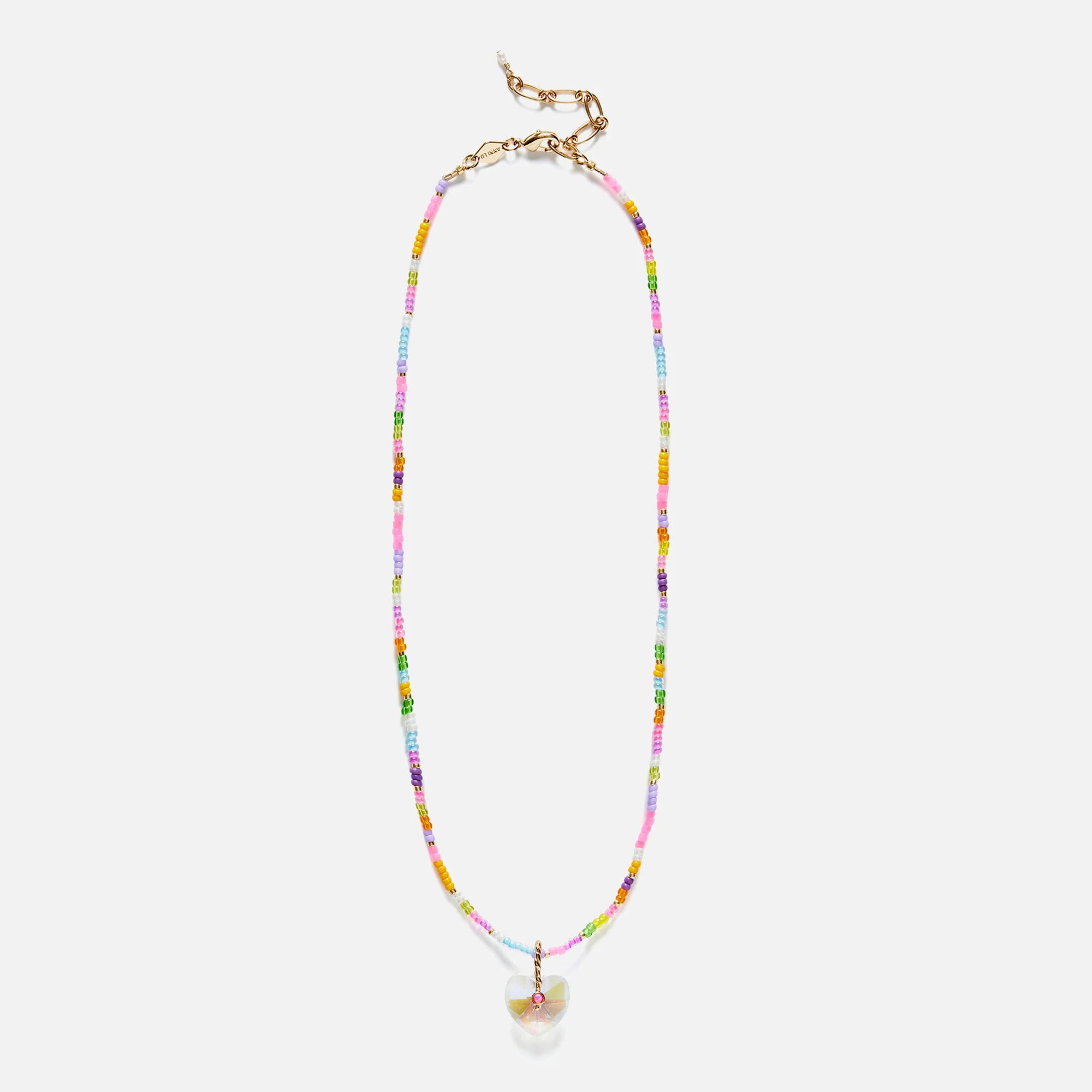 Anni Lu Hearty Eldorado Faux Opal and 18-Karat Gold Plated Bead Necklace Image 1