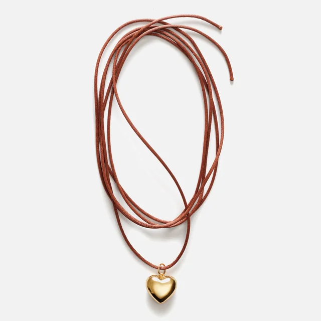 Anni Lu Heart On A String 24-Karat Gold Ion Plating Necklace