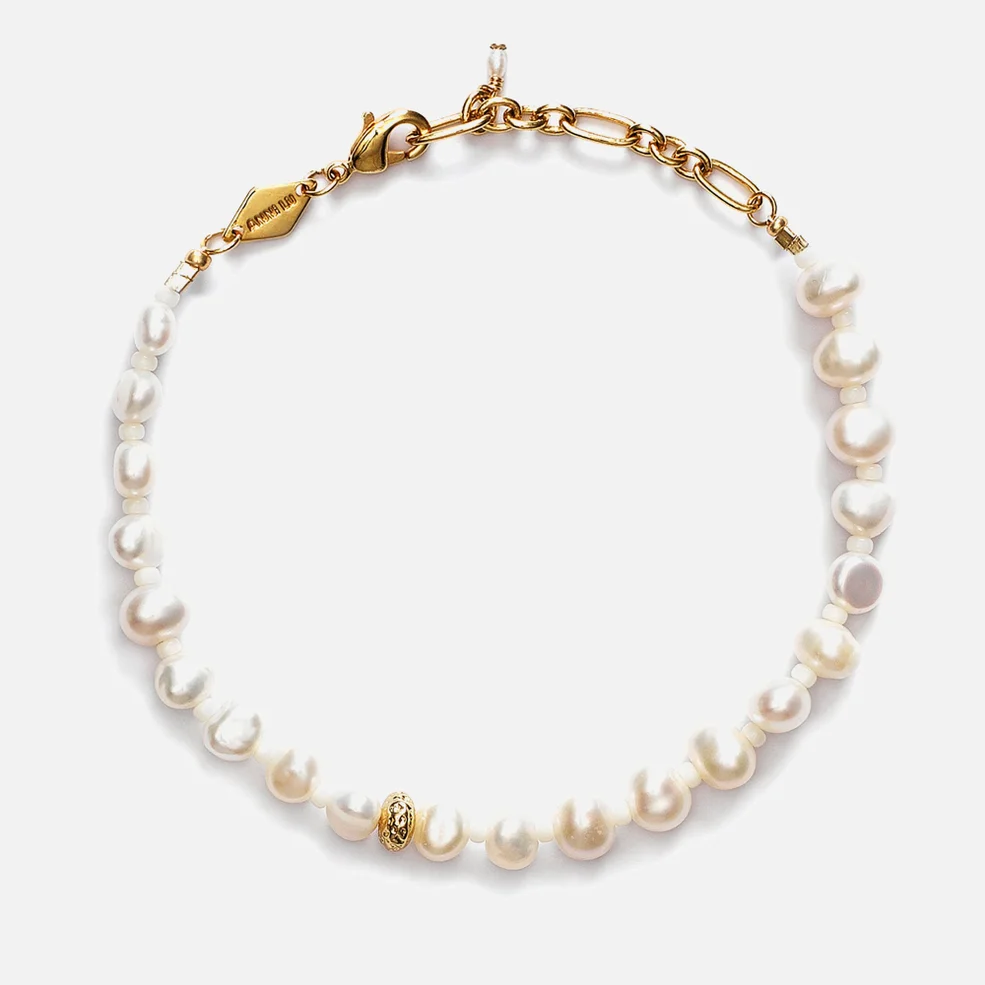 Anni Lu Stellar Pearly 18-Karat Gold Plated and Freshwater Pearl Bracelet Image 1