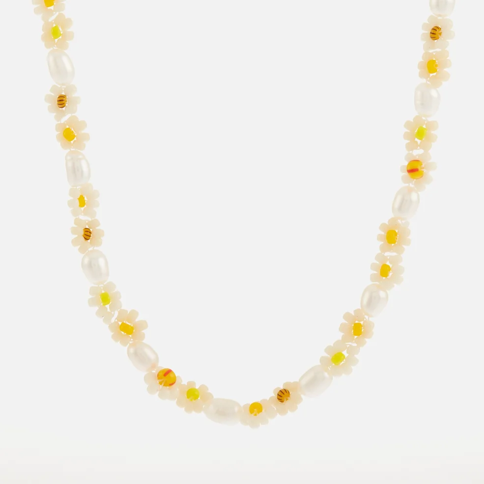 Anni Lu Daisy Flower Pearl and Bead Necklace Image 1