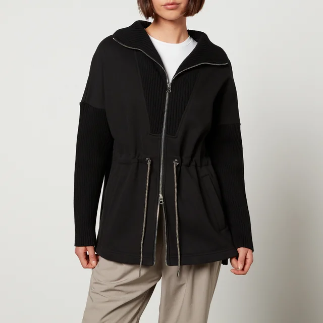 Varley Cotswold Cotton-Jersey Ribbed-Knit Jacket