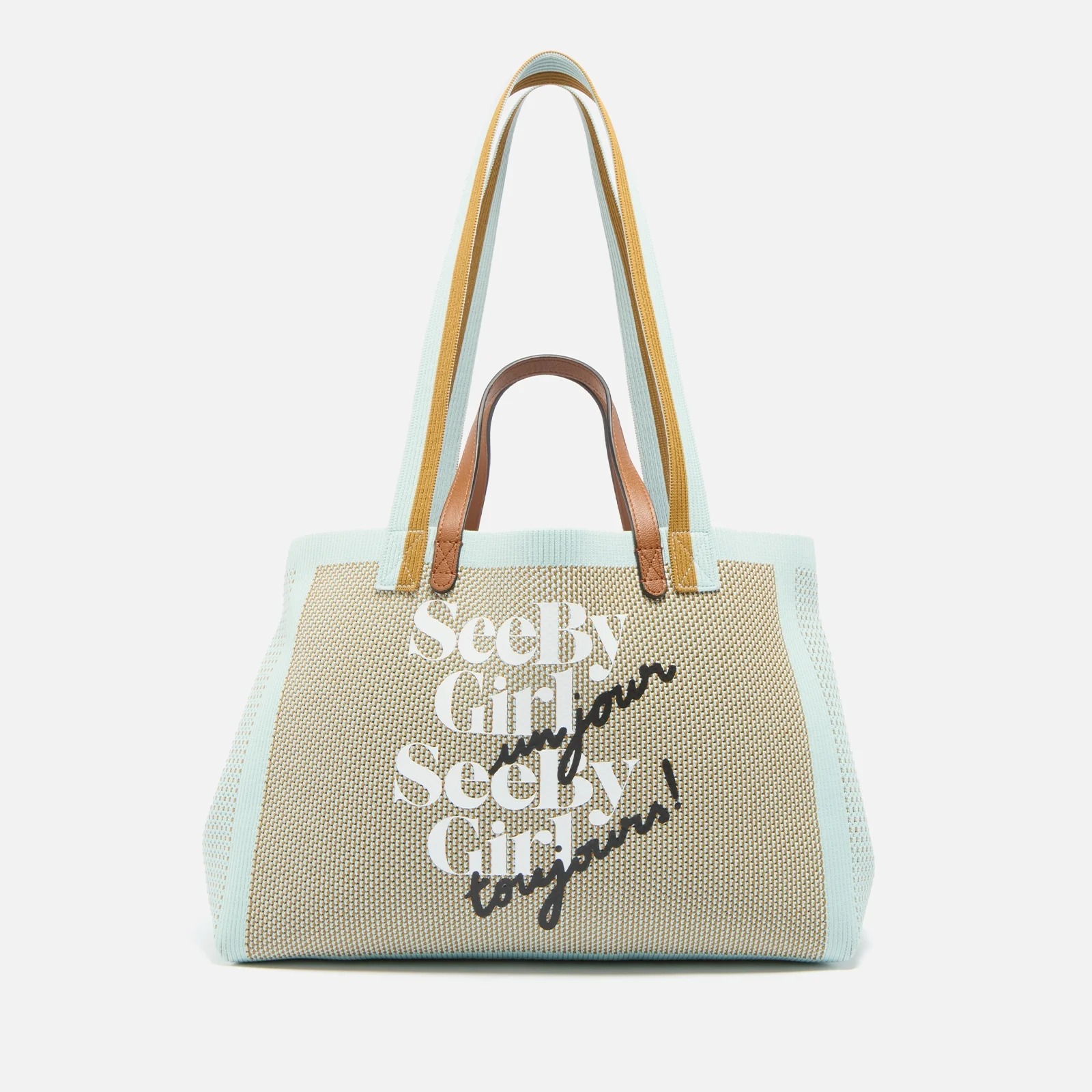 See By Chloé See Bye Bye Woven Tote Bag Image 1