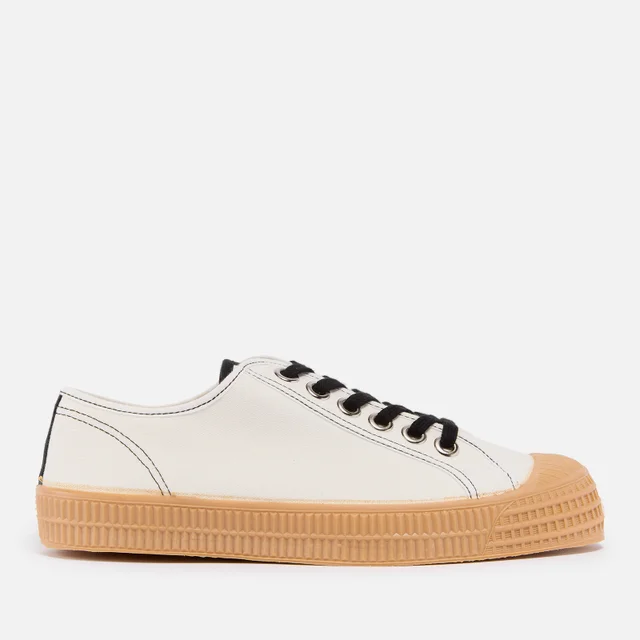 Novesta Star Master Canvas Contrast Stitch Low Top Trainers - White/Black