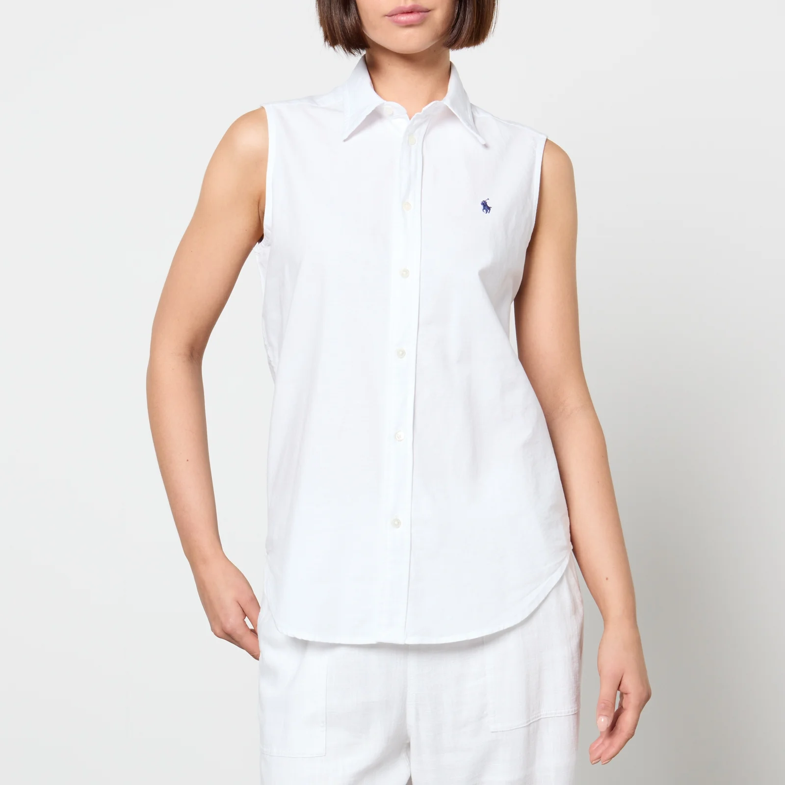Polo Ralph Lauren Sleeveless Cotton-Canvas Shirt - XS Image 1