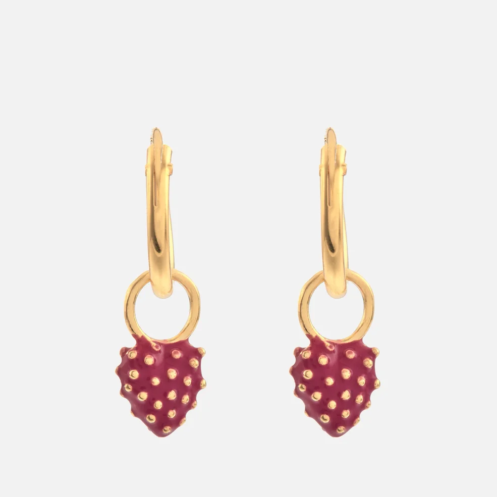 anna + nina Single Lovely Day Gold-Plated Earring Image 1
