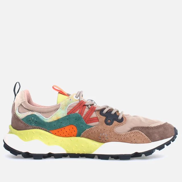 Flower Mountain Unisex Yamano 3 Suede and Shell Trainers