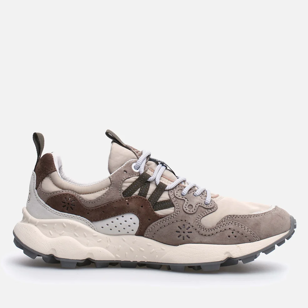 Flower Mountain Unisex Yamano 3 Suede and Shell Trainers Image 1