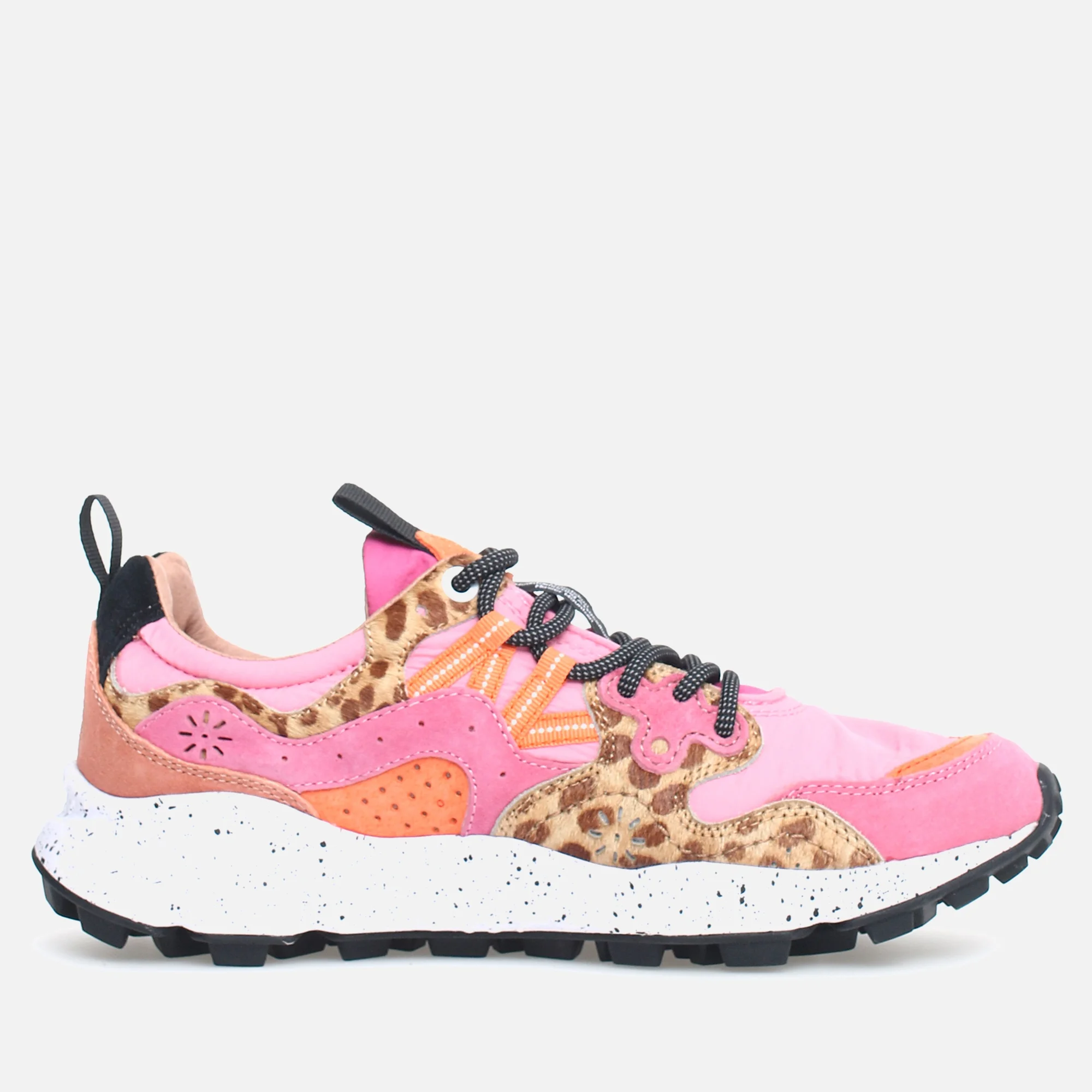 Flower Mountain Women's Yamano 3 Suede, Leather and Shell Trainers Image 1