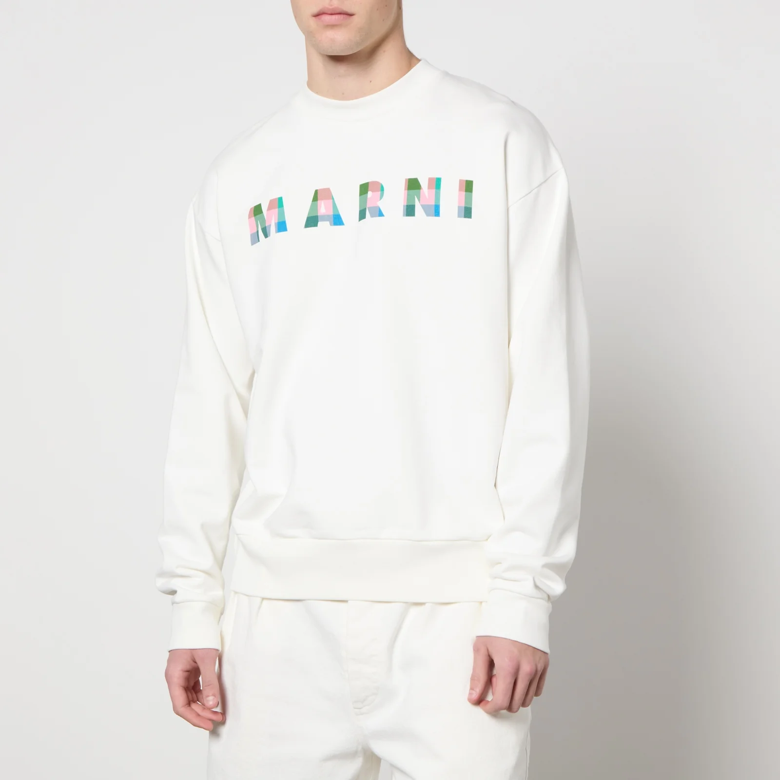 Marni Logo-Print Cotton-Jersey Sweatshirt Image 1