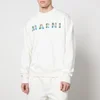 Marni Logo-Print Cotton-Jersey Sweatshirt - IT 46/S - Image 1