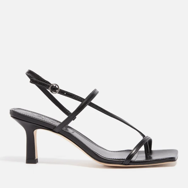 Aeyde Women's Elise Leather Heeled Sandals - Black