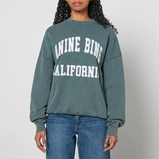 Anine Bing Miles Organic Logo Cotton-Jersey Sweatshirt
