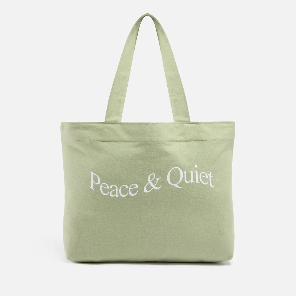 Museum of Peace & Quiet Wordmark Canvas Tote Bag Image 1