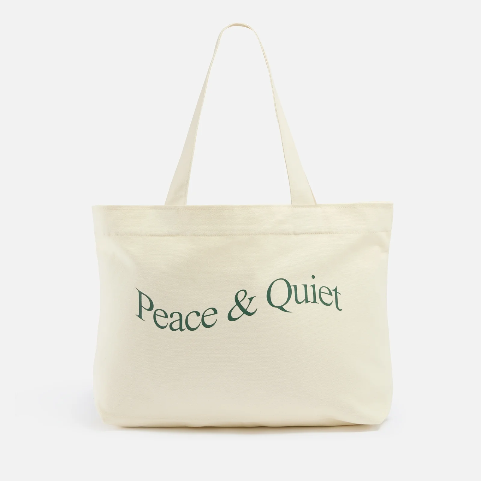 Museum of Peace & Quiet Wordmark Canvas Tote Bag Image 1