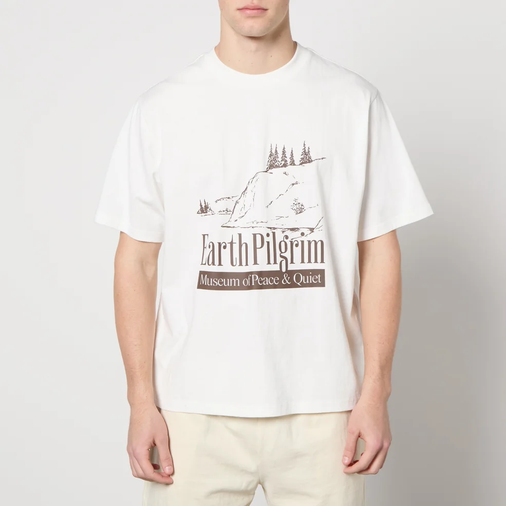 Museum of Peace & Quiet Earth Pilgrim Cotton-Jersey T-Shirt - XS Image 1